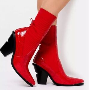 Azalea Wang Rope’Em In Chunky Heel Bootie